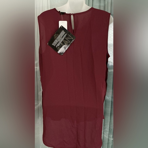 IMAN Global Chic Luxury Resort Pleated Front Tank - Picture 2 of 4